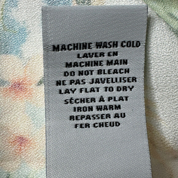 Sandrine Rose Hawaiian Pearl Snap Shirt Multicolored Women Medium NWT Made USA - Picture 9 of 9